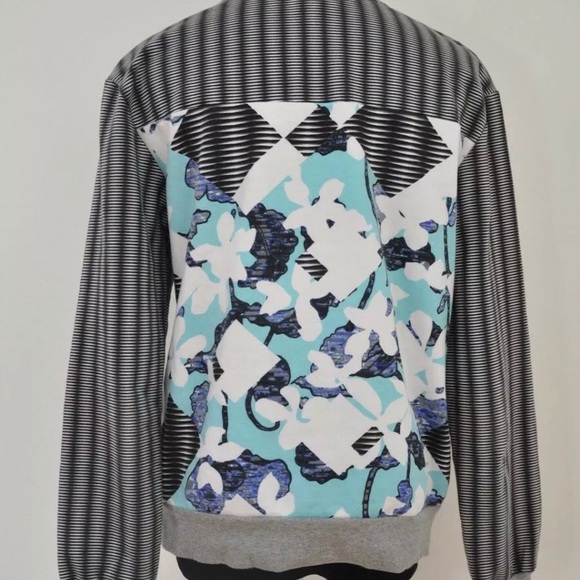 Peter Pilotto printed Sweatshirt Gray Blue Small - Picture 3 of 8
